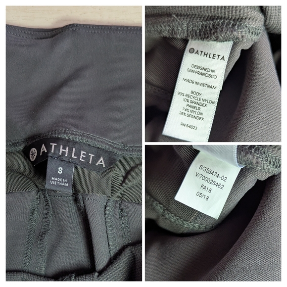 Athleta Headlands Hybric cargo Tights Arbor Olive - Picture 6 of 11